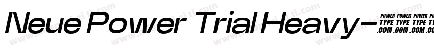 Neue Power Trial Heavy字体转换